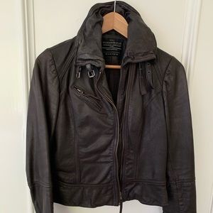 Allsaints Belvedere leather jacket size 4